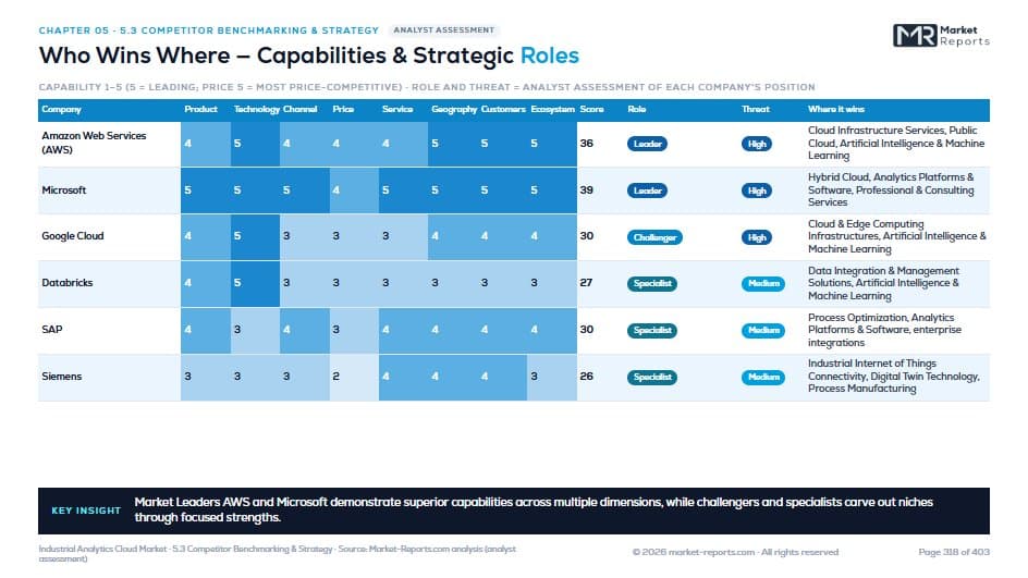 Who Wins Where — Capabilities & Strategy — Chapter 05 · Competitive Intelligence